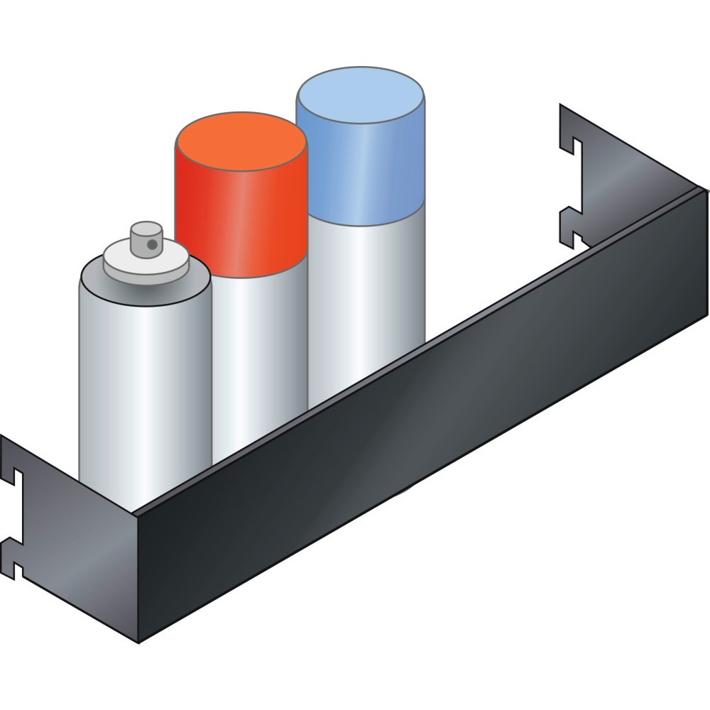 Produktabbildung: LISTA Spraydosenhalter, (BxTxH) 380x74x70mm