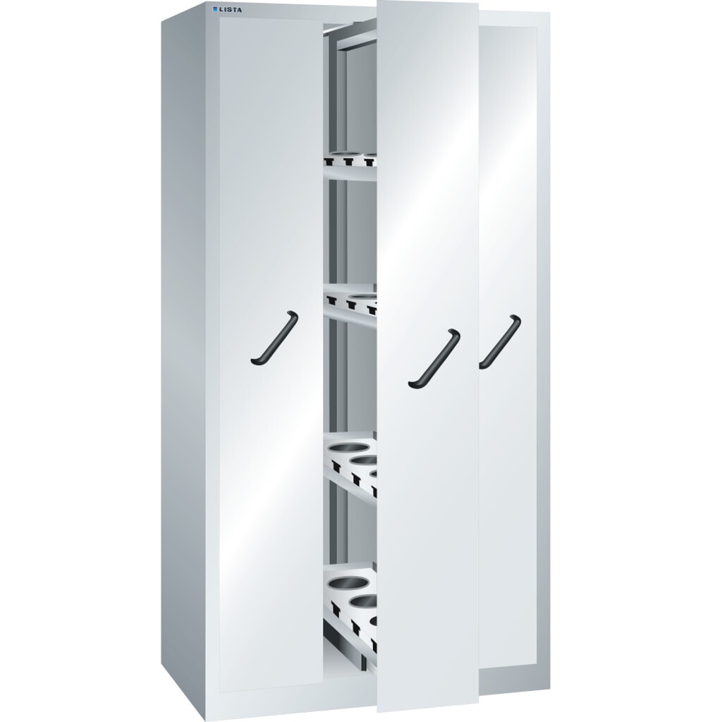 LISTA Vertikalauszugschrank, (BxTxH) 1000x695x1950mm, mit Frontblenden, 3 Auszüge, KEY Lock Produktabbildung: LISTA Vertikalauszugschrank, (BxTxH) 1000x695x1950mm, mit Frontblenden, 3 Auszüge, KEY Lock