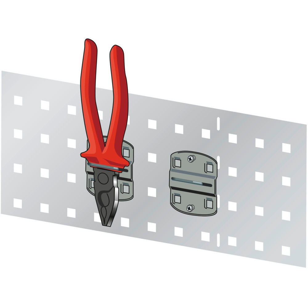 Produktabbildung: LISTA Zangenhalter, 5 Stück, Breite 35mm