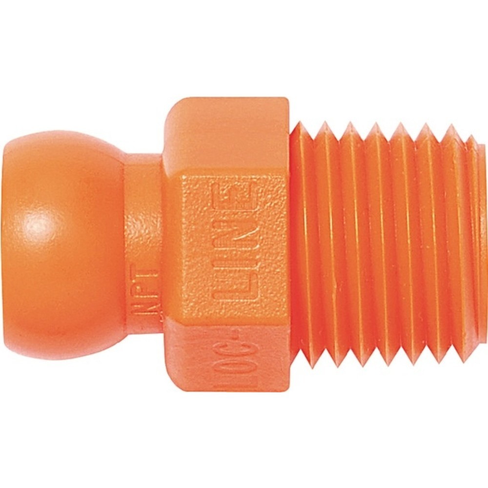 Produktabbildung: LOC-LINE Gewindenippel, NPT R 1/4, Größe 1/4 ″, Beutel mit 4 Stück