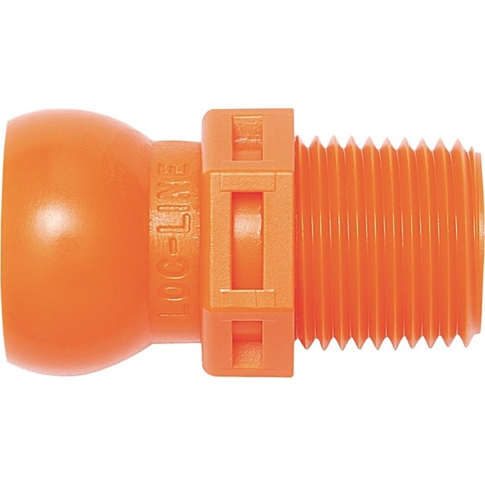 Produktabbildung: LOC-LINE Gewindenippel, NPT R 3/8, Größe 1/2 ″, Beutel mit 4 Stück