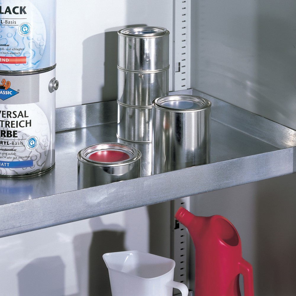Produktabbildung: Lochblecheinlage für C+P Umweltschrank, BxT 500 x 500 mm