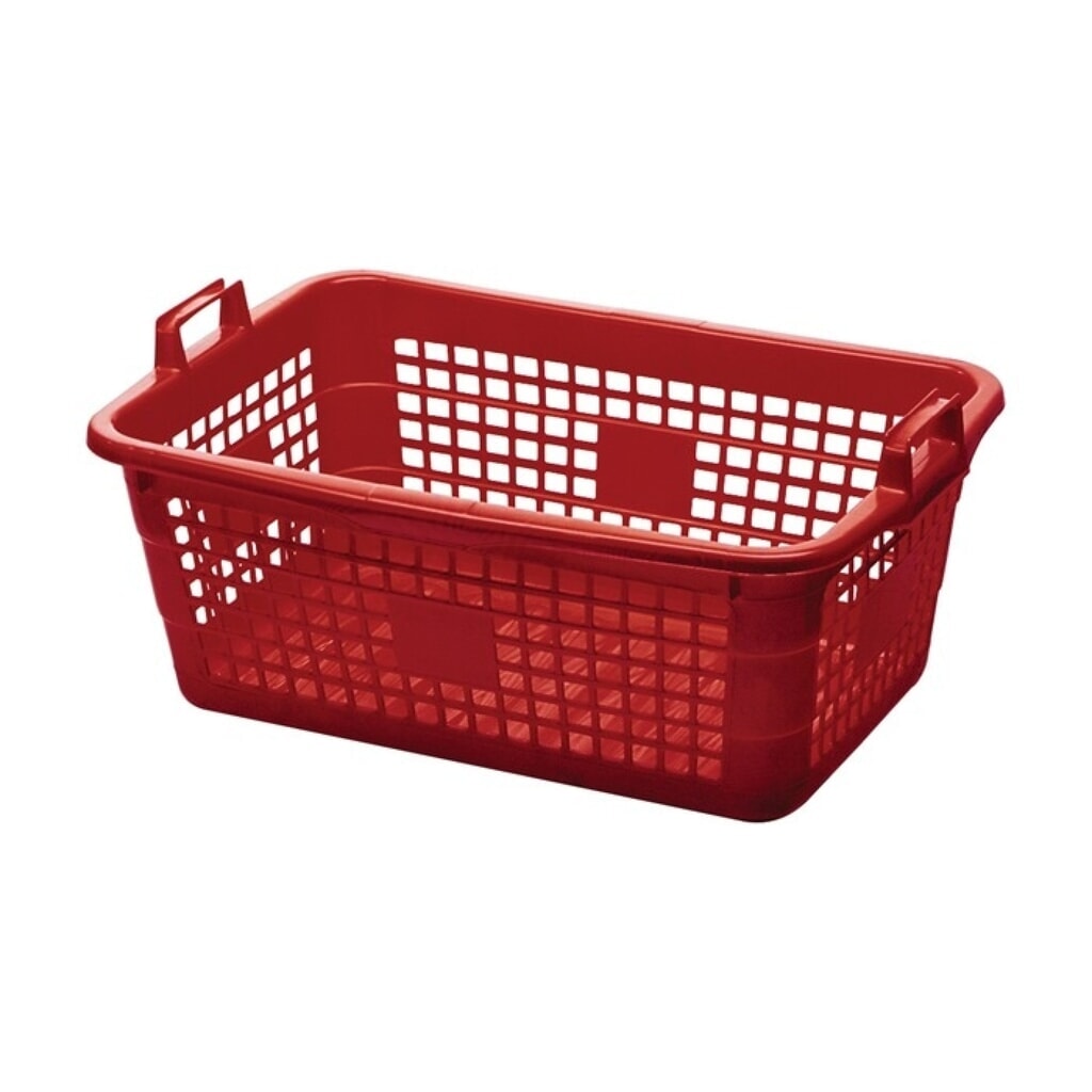 Produktabbildung: LOCKWEILER Korb, 45 l Polyethylen rot, L620xB425xH250mm
