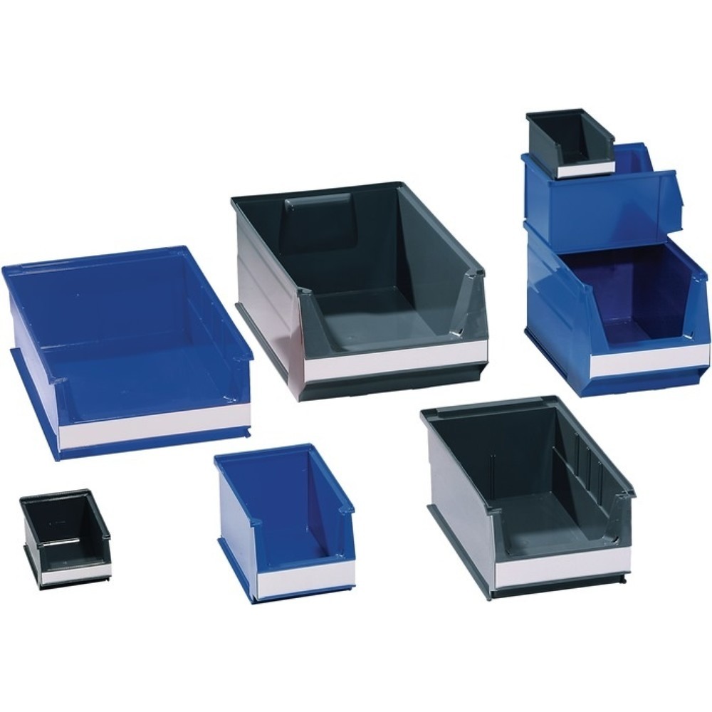 Produktabbildung Nr. 1: LOCKWEILER Sichtlagerkasten, PE-Regenerat grau, L160/140xB100xH75mm