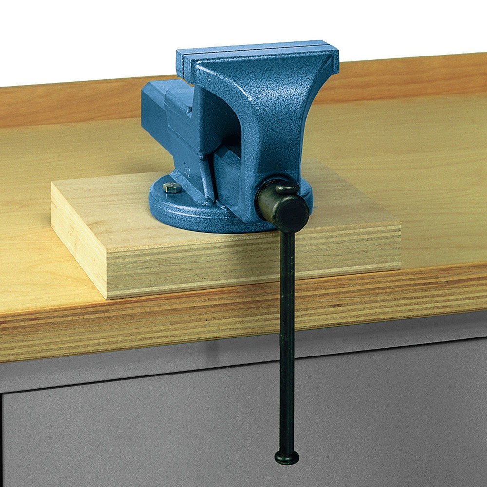 Produktabbildung: LOKOMA Parallel-Schraubstock, nach vorne öffnend, Backenbreite 125 mm