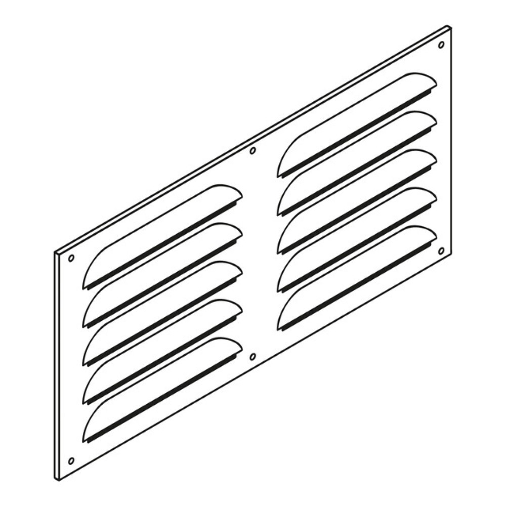 Produktabbildung Nr. 2: Lüftungsgitter 250 x 500 mm, für FLADAFI® Materialcontainer isoliert, nicht verschließbar