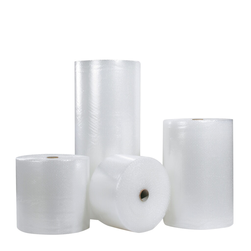 Luftpolster-Folie, 2-lagig, 70 µ, BxL 300 mm x 100 lfm Produktabbildung: Luftpolster-Folie, 2-lagig, 70 µ, BxL 300 mm x 100 lfm
