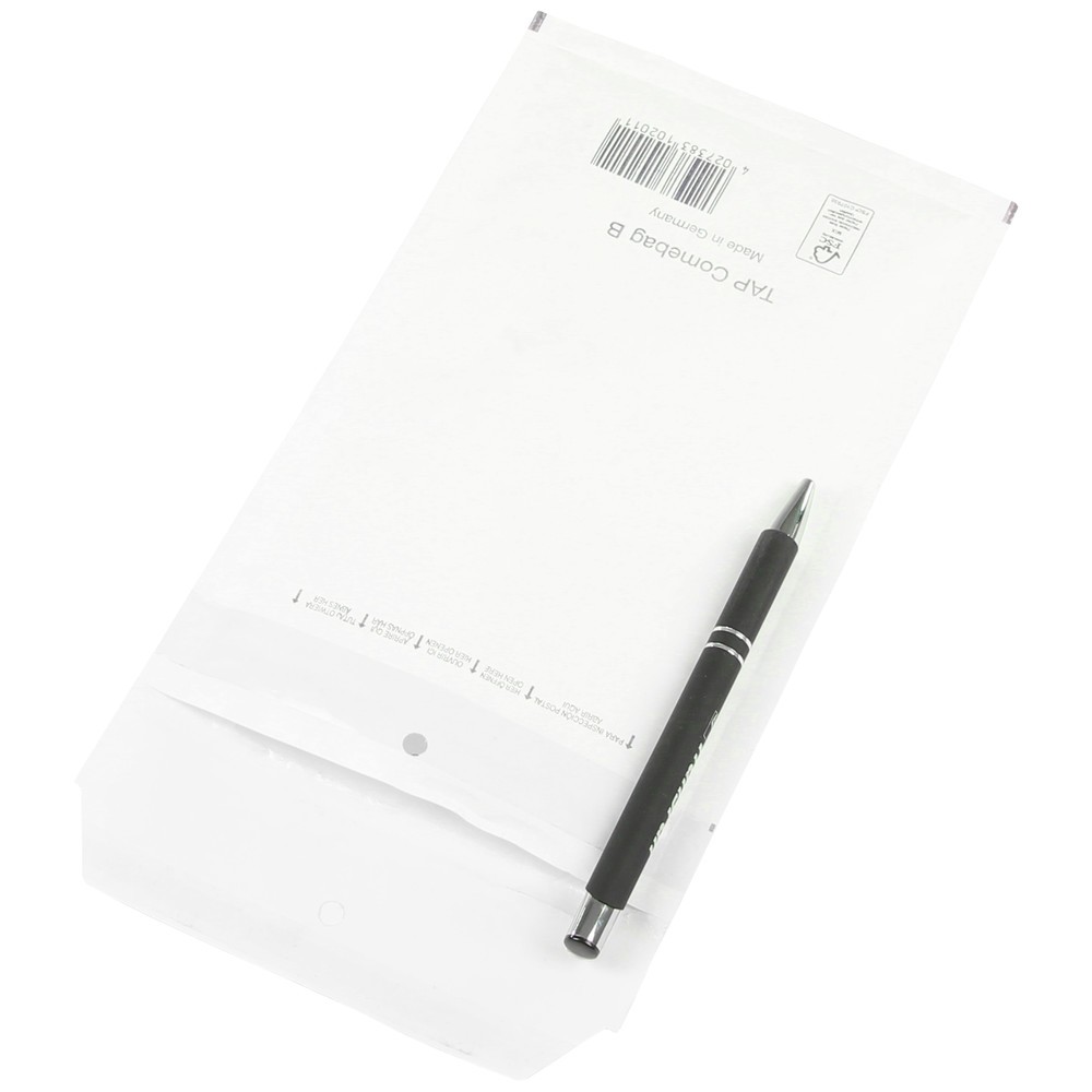 Produktabbildung Nr. 2: Luftpolster-Versandtasche, LxB 110 x 215 mm, weiß, für DIN A6, mit Selbstklebeverschluss