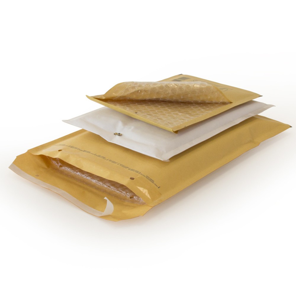 Produktabbildung: Luftpolster-Versandtasche, 260 x 360mm, braun, DIN B4 mit Selbstklebeverschluss, 1 VE = 100 Stk