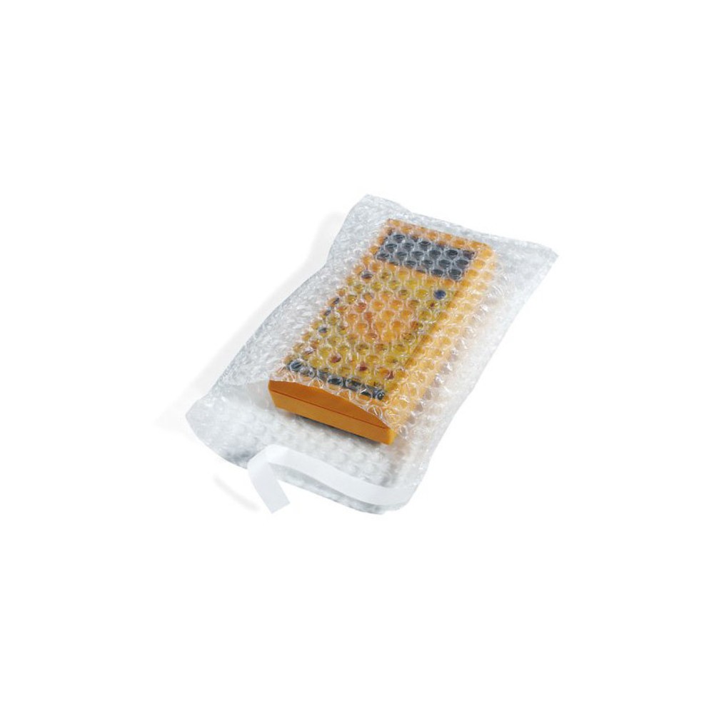 Produktabbildung: Luftpolsterbeutel, 300x500+50mm, 70µ, SK-Verschlusslasche, Noppen auf Außenseite, 1 VE = 150 Stk