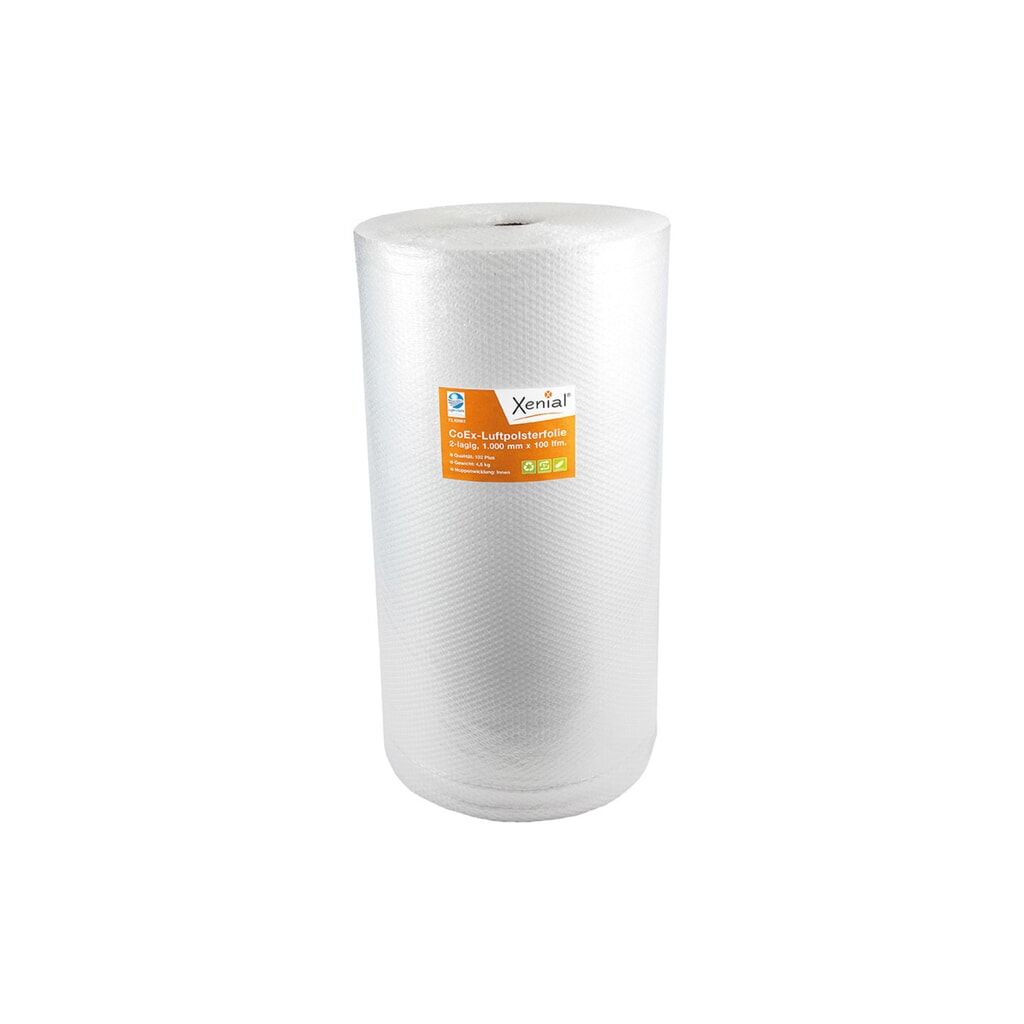 Produktabbildung: Luftpolsterfolie Economic, 2-lagig, 1000mm breitx100lfm, 50µ