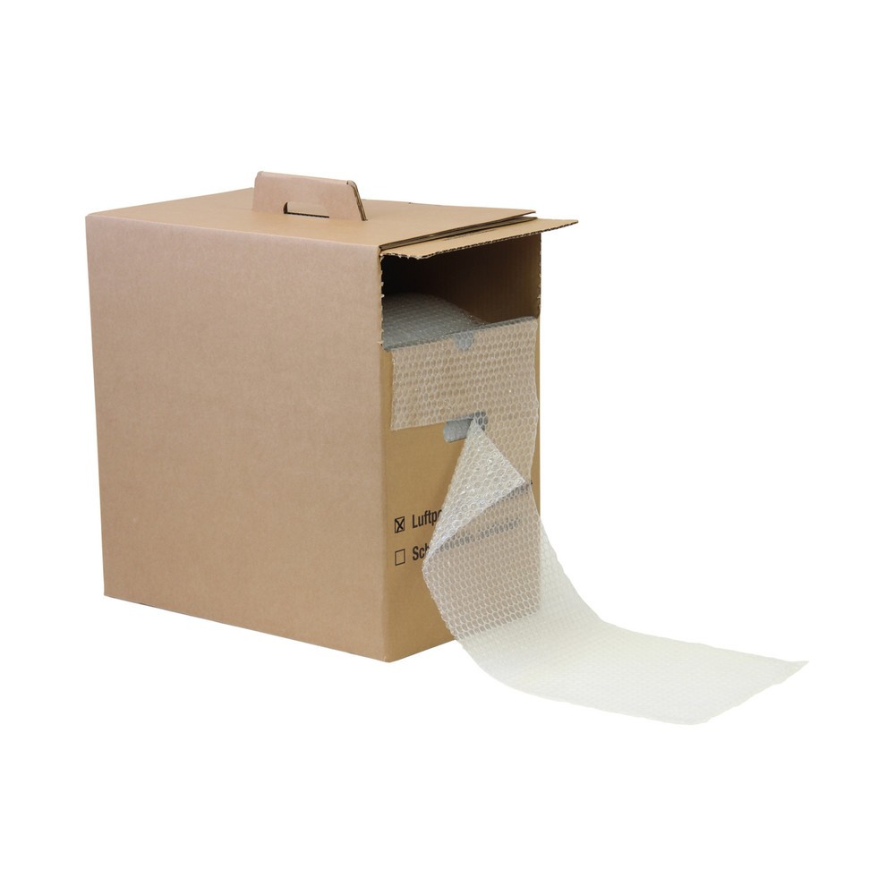 Produktabbildung: Luftpolsterfolie, Spendekarton, 285 mm breit x 50 lfm