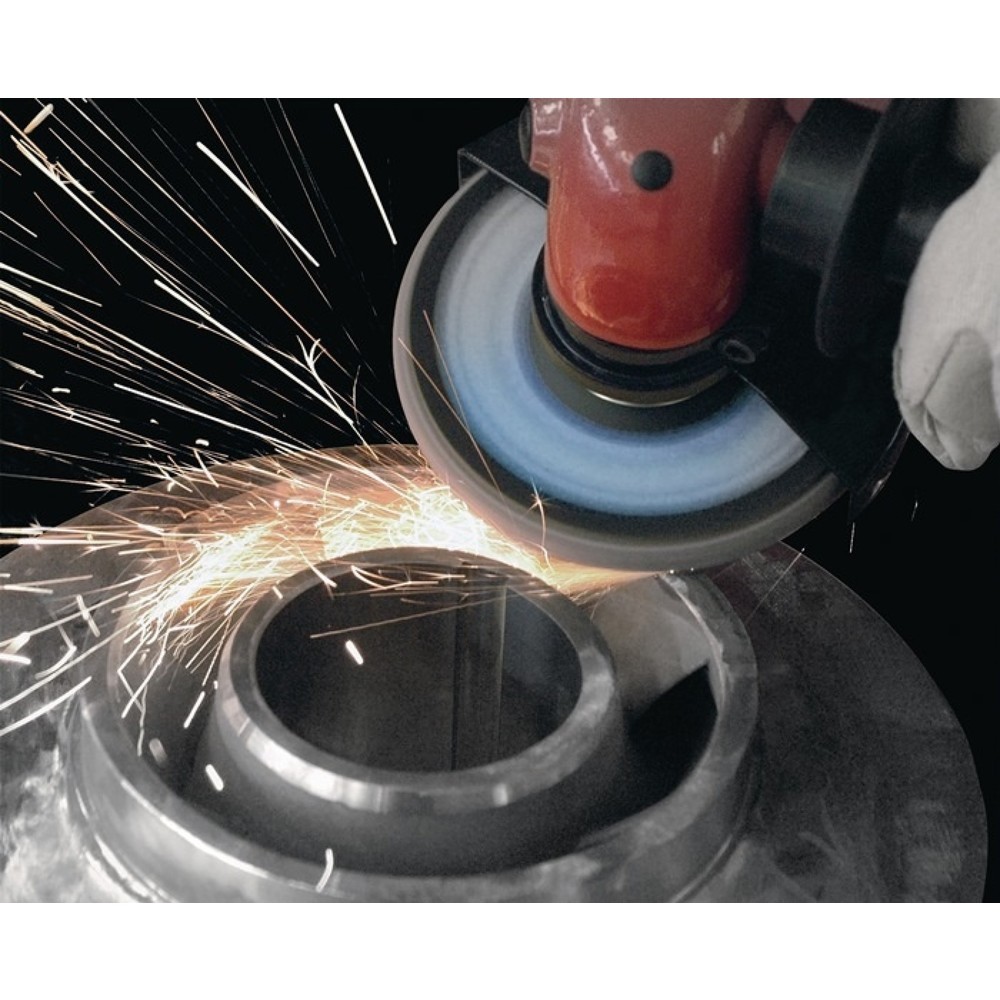Produktabbildung Nr. 4: LUKAS Fächerscheibe V2 POWER ZK, Durchmesser 125 mm Körnung 40 flach, Stahl Zirkonkorund