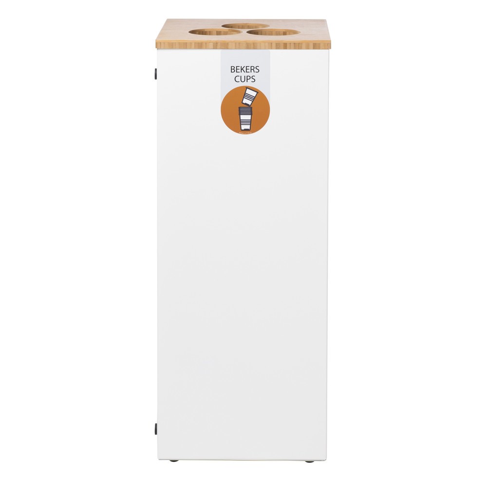 Produktabbildung: LUNE Bechersammler Paxa Large, 65 Liter, weiß