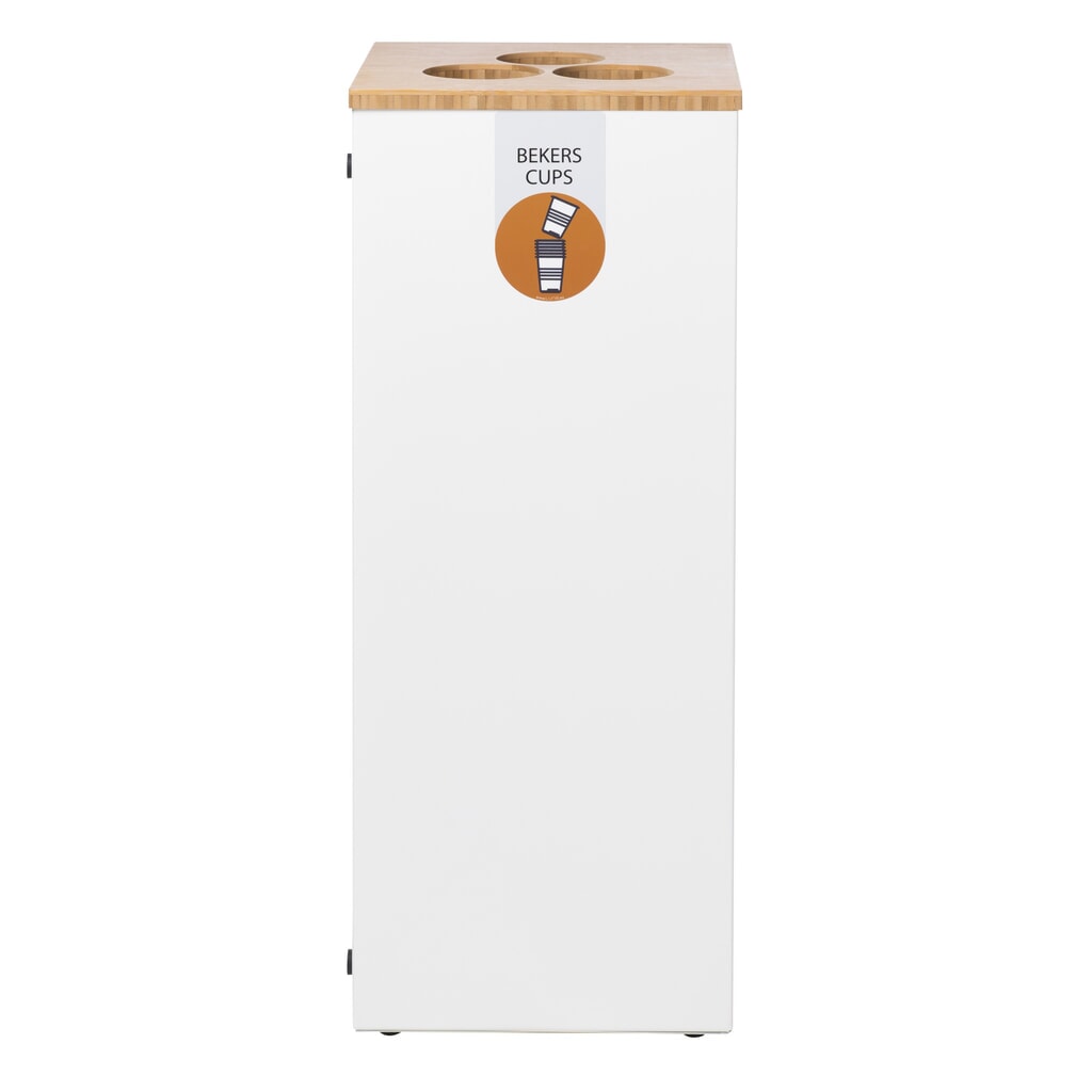 LUNE Bechersammler Paxa Medium, 34 Liter, weiß