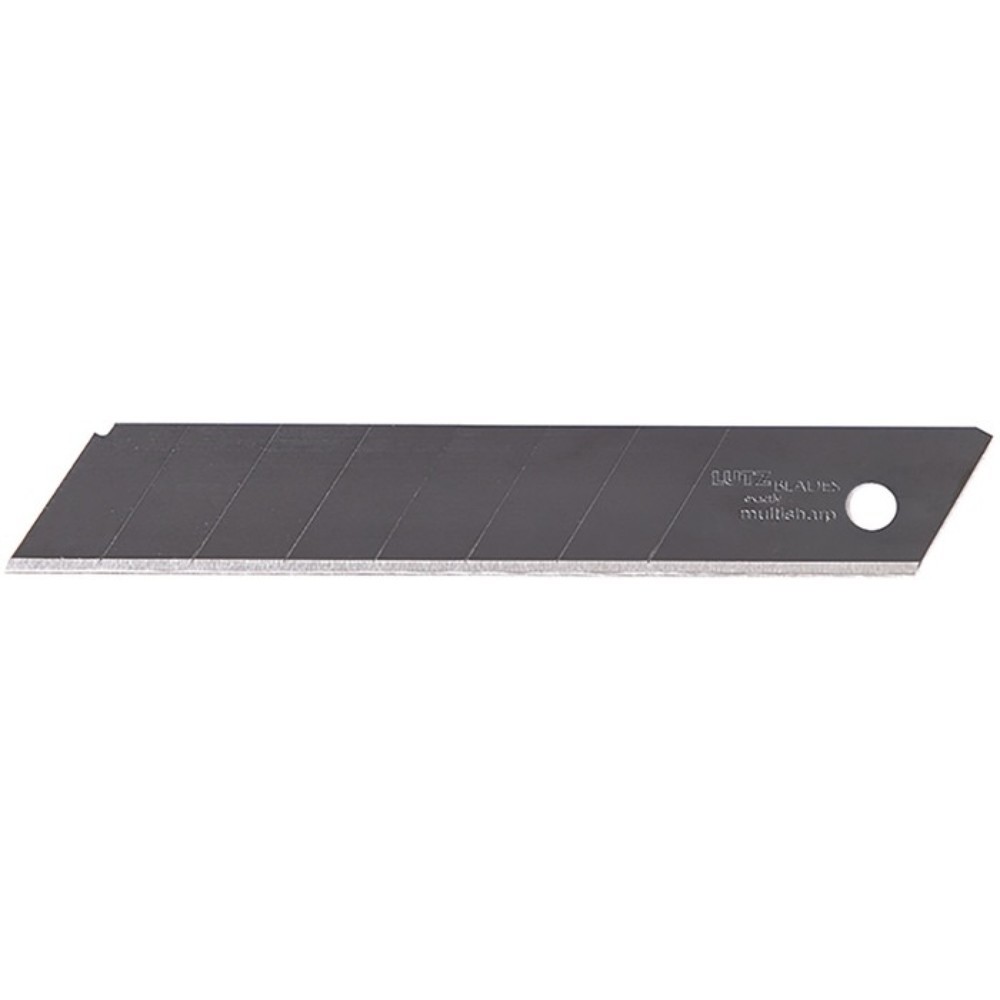 Produktabbildung: LUTZ BLADES Abbrechklinge multisharp, 7 Sollbruchstellen, L100xB17,7xS0,5mm, 50 Stück / Spender