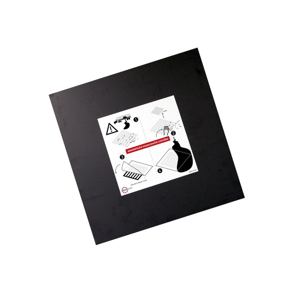 Magnet-Abdichtmatte, wiederverwendbarer Kanalschutz, BxT 510 x 510 mm Produktabbildung: Magnet-Abdichtmatte, wiederverwendbarer Kanalschutz, BxT 510 x 510 mm
