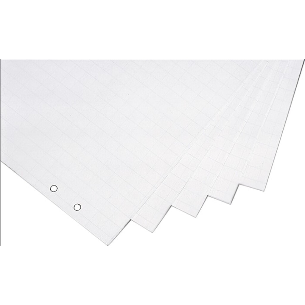 Produktabbildung: magnetoplan® Flipchartblock, kariert/blanko, B650xH930mm, 5 x 20 Blatt