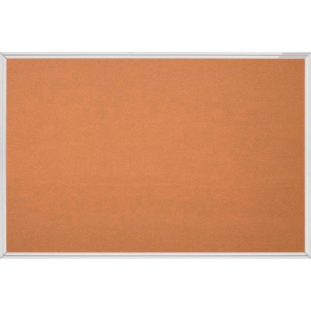 magnetoplan® Korktafel, mit Aluminiumrahmen, B900xH600mm natur Produktabbildung: magnetoplan® Korktafel, mit Aluminiumrahmen, B900xH600mm natur