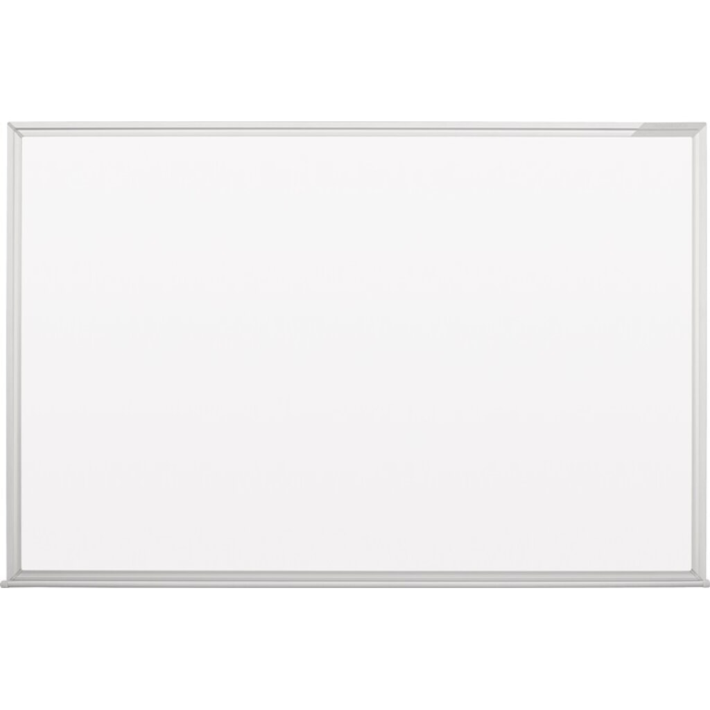 Produktabbildung: magnetoplan® Schreibtafel, Stahlblech weiß magnetisch, B600xH450mm, mit Aluminiumrahmen