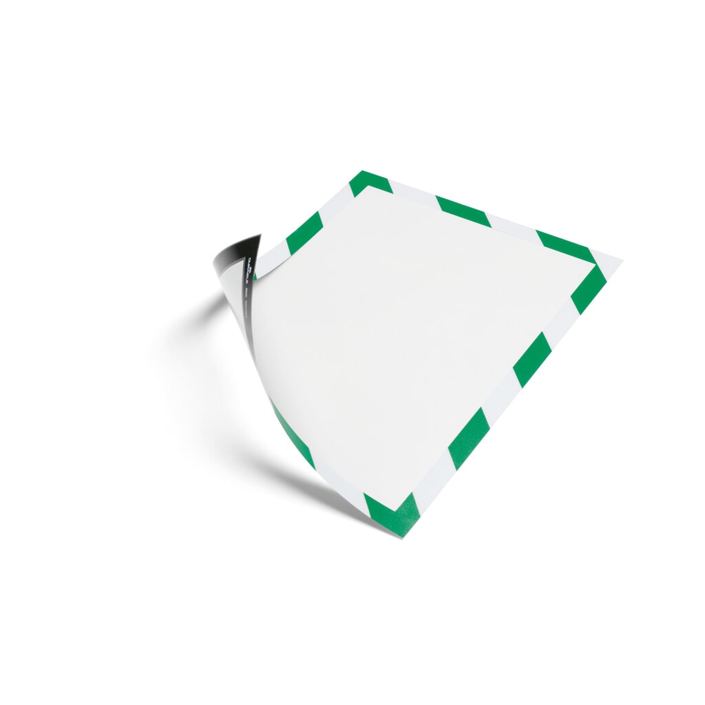 Produktabbildung: Magnetrahmen DURABLE DURAFRAME® Security, DIN A4, grün/weiß