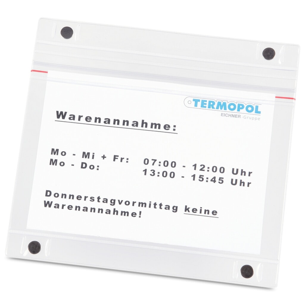 Magnettasche DIN A5, quer, 5 Stk/VE Produktabbildung: Magnettasche DIN A5, quer, 5 Stk/VE