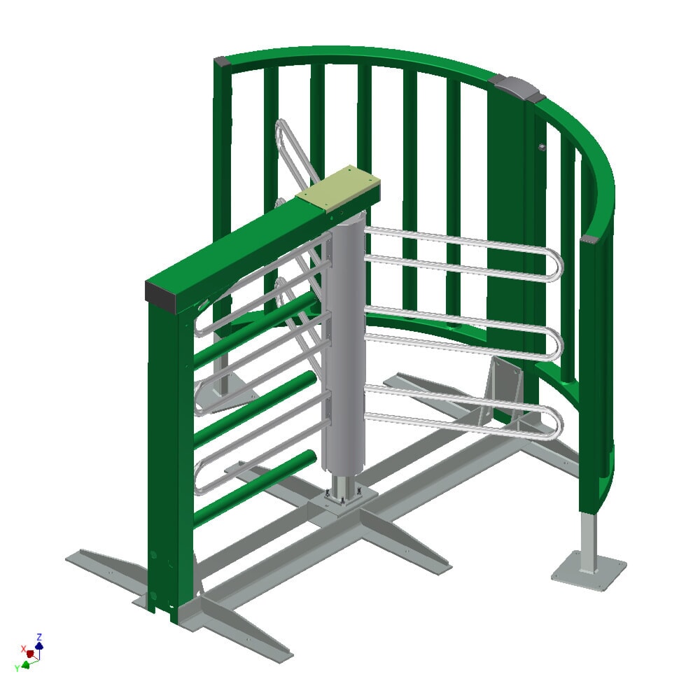 Produktabbildung: Mannus Drehkreuz DK 13/3 STR