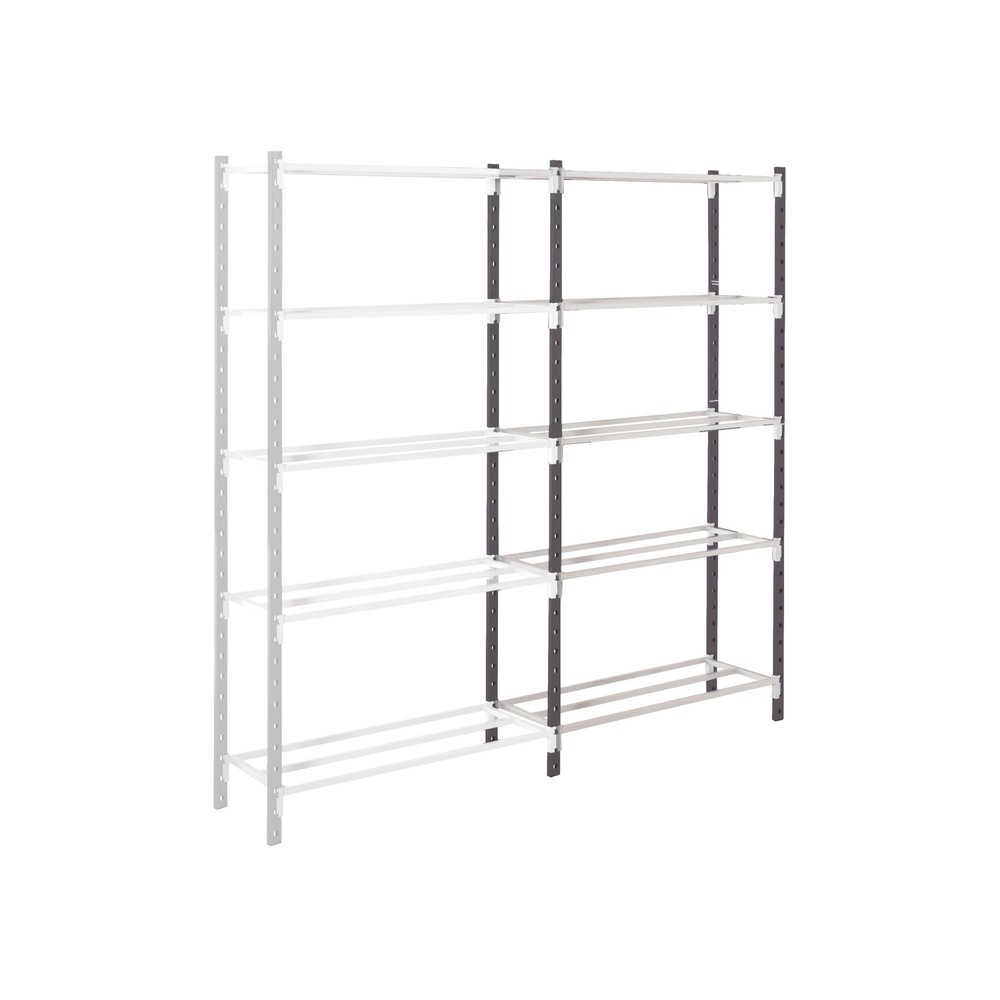 Produktabbildung Nr. 1: ManOrga Fachbodenregal, AF, graphitgrau/lichtgrau, FL 115 kg, HxBxT 2.000 x 1.250 x 400 mm