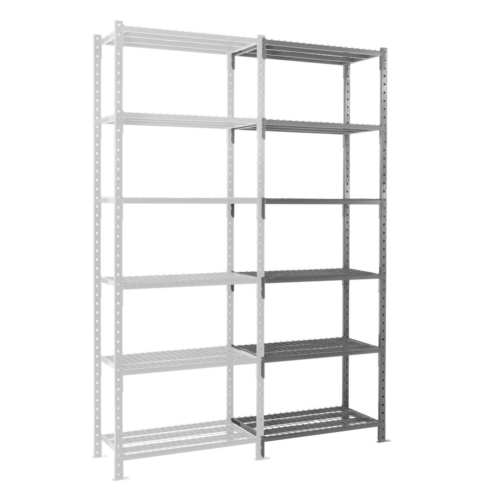 Produktabbildung Nr. 1: ManOrga Fachbodenregal, AF, mit Gitterböden, FL 460 kg, HxBxT 3.000 x 1.260 x 500 mm