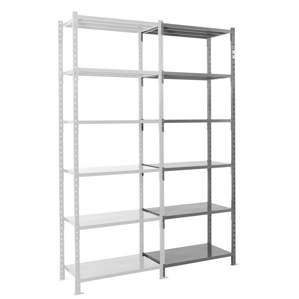 Produktabbildung: ManOrga Fachbodenregal, AF, mit Stahlpaneelen, FL 500 kg, HxBxT 3.000 x 1.010 x 500 mm