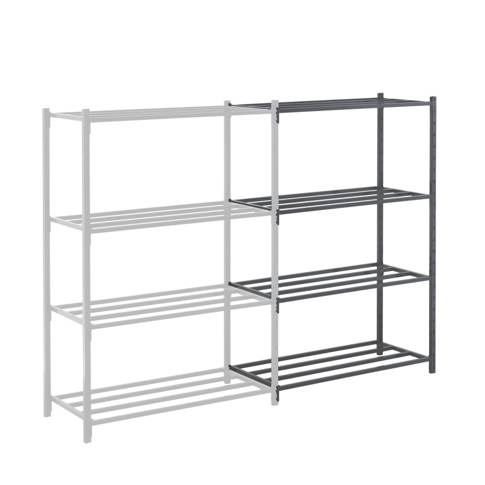Produktabbildung: ManOrga Fachbodenregal, AF, mit Stahlrohr-Fachböden, FL 460 kg, HxBxT 2.500 x 1.260 x 500 mm
