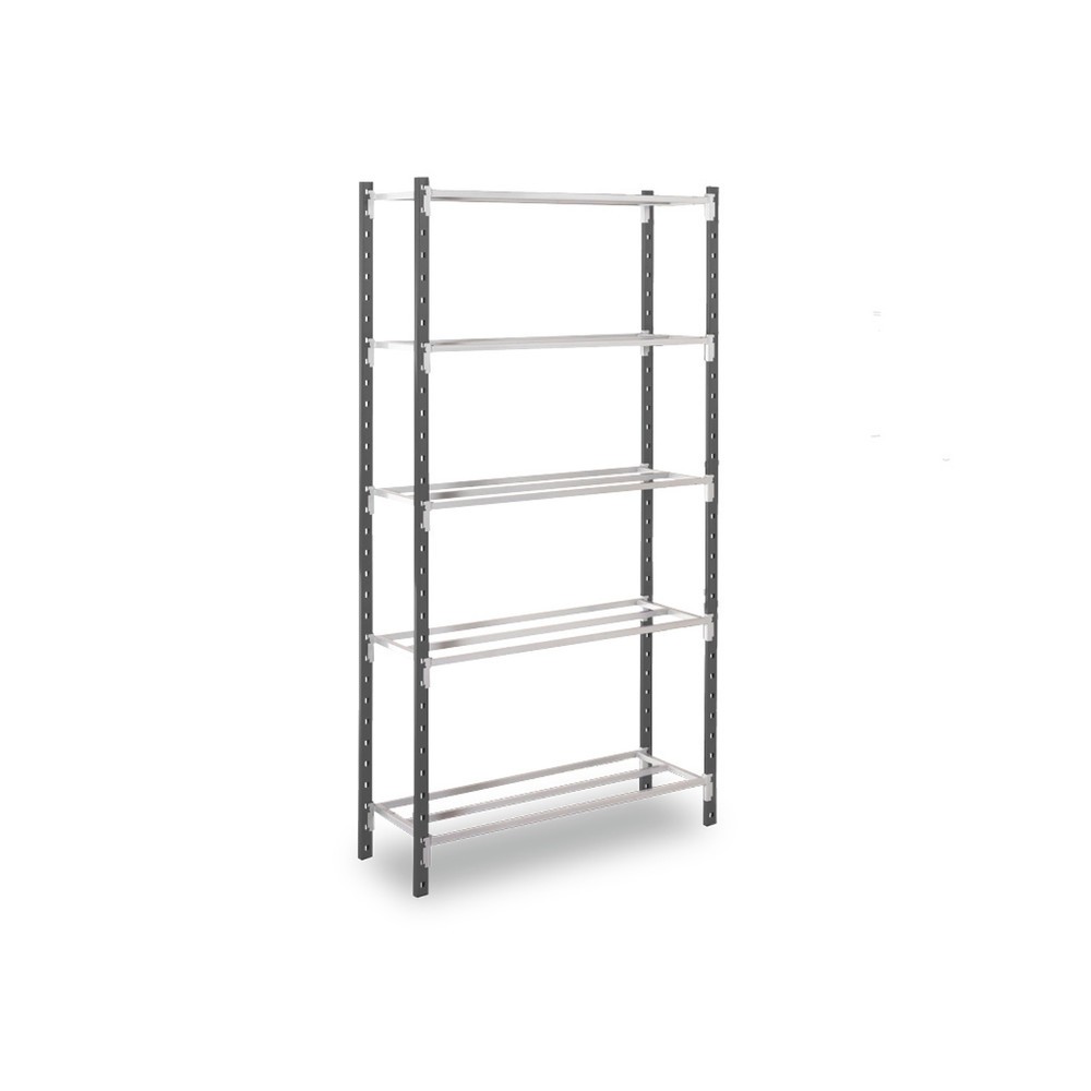 Produktabbildung: ManOrga Fachbodenregal, GF, graphitgrau/lichtgrau, FL 170 kg, HxBxT 2.000 x 1.000 x 300 mm