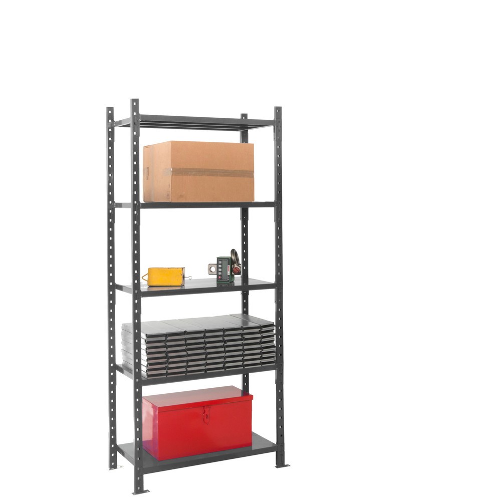 Produktabbildung Nr. 7: ManOrga Fachbodenregal graphitgrau mit Stahlblechböden, Fachlast 460 kg, HxBxT 2.500 x 1.300 x 610 mm