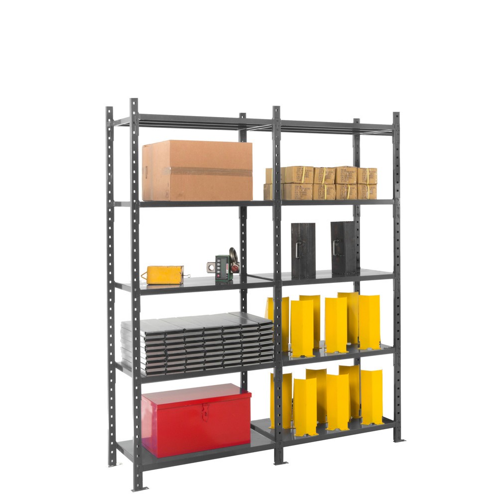 Produktabbildung Nr. 9: ManOrga Fachbodenregal graphitgrau mit Stahlblechböden, Fachlast 460 kg, HxBxT 2.500 x 1.300 x 610 mm