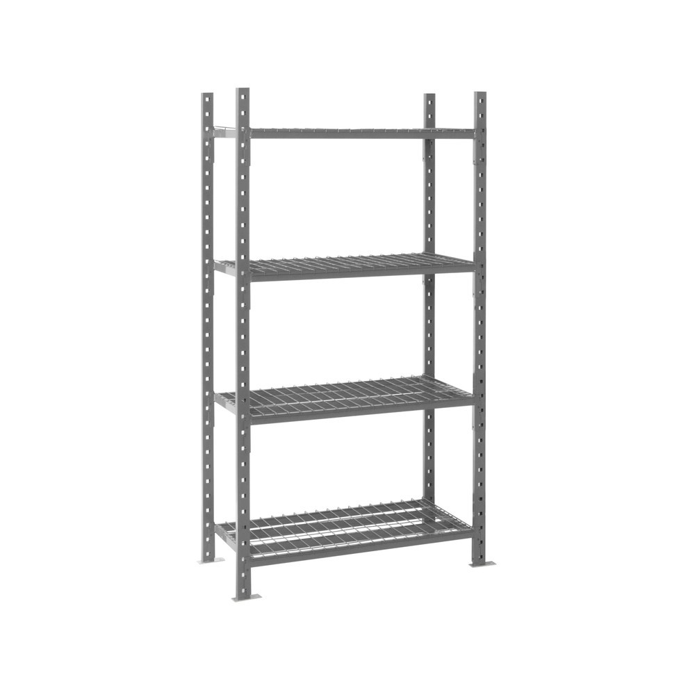 Produktabbildung Nr. 8: ManOrga Fachbodenregal graphitgrau mit Stahlrohr-Böden, Fachlast 500 kg, HxBxT 2.500 x 1.050 x 810 mm