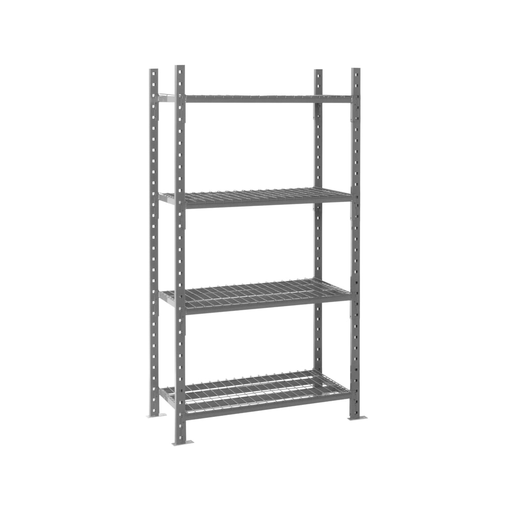 Produktabbildung Nr. 8: ManOrga Fachbodenregal graphitgrau mit Stahlblechböden, Fachlast 500 kg, HxBxT 2.000 x 1.050 x 510 mm