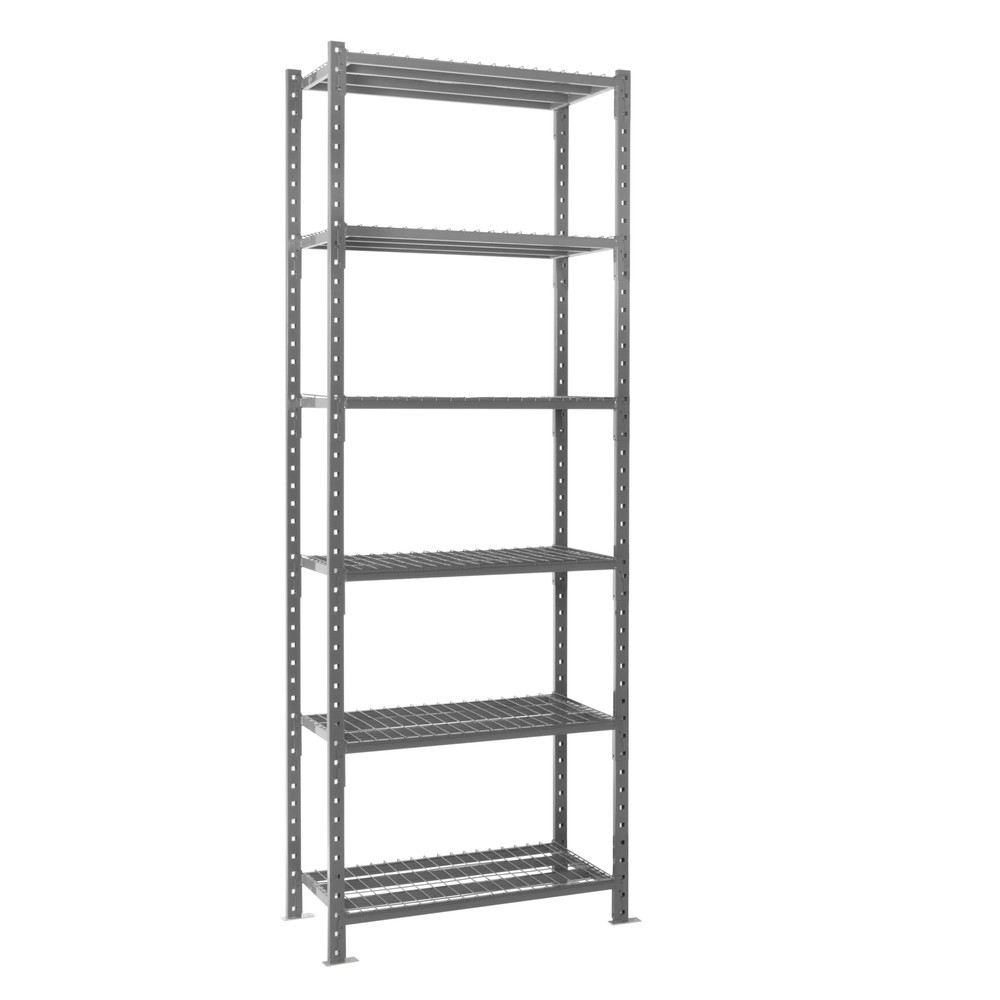Produktabbildung Nr. 6: ManOrga Fachbodenregal graphitgrau mit Gitterböden, Fachlast 500 kg, HxBxT 3.000 x 1.050 x 510 mm