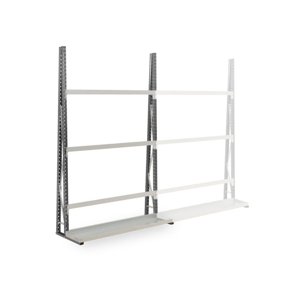 Produktabbildung: ManOrga Vertikalregal, doppelseitig, AF, HxBxT 2.500 x 1.500 x 680 mm
