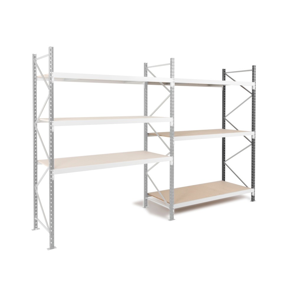 Produktabbildung: ManOrga Weitspannregal, mit Spanplatten, AF, HxBxT 2.000 x 2.250 x 600 mm