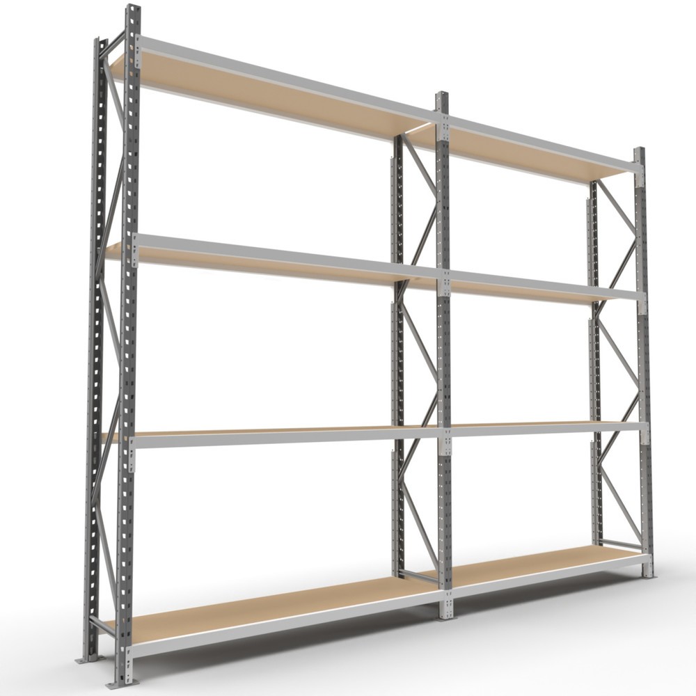 Produktabbildung Nr. 7: ManOrga Weitspannregal, mit Spanplatten, GF, HxBxT 2.500 x 2.700 x 800 mm