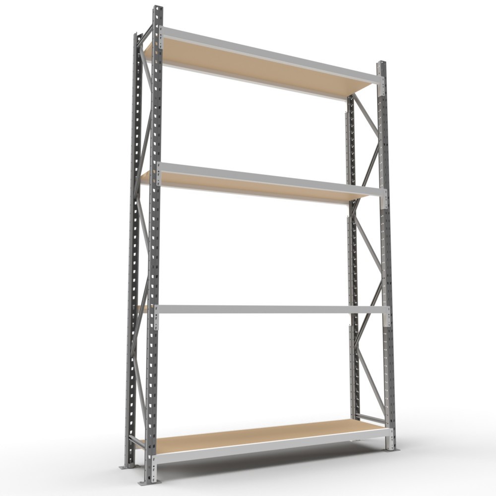 Produktabbildung Nr. 9: ManOrga Weitspannregal, mit Spanplatten, GF, HxBxT 2.500 x 2.700 x 800 mm