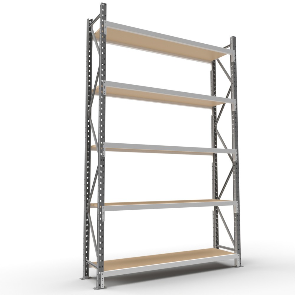 Produktabbildung: ManOrga Weitspannregal, mit Spanplatten, GF, HxBxT 3.000 x 1.800 x 600 mm