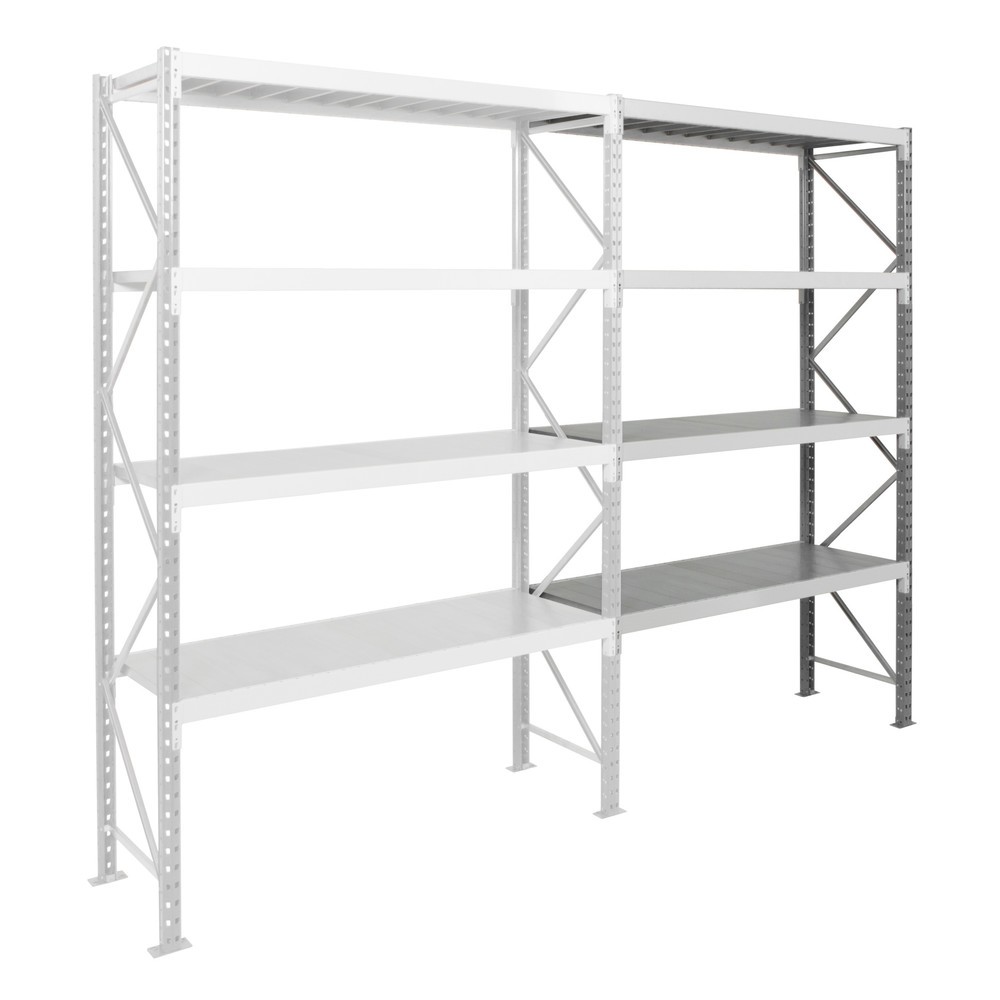 Produktabbildung: ManOrga Weitspannregal, mit Stahlpaneelen, AF, FL 740 kg, HxBxT 3.000 x 2.700 x 1.000 mm
