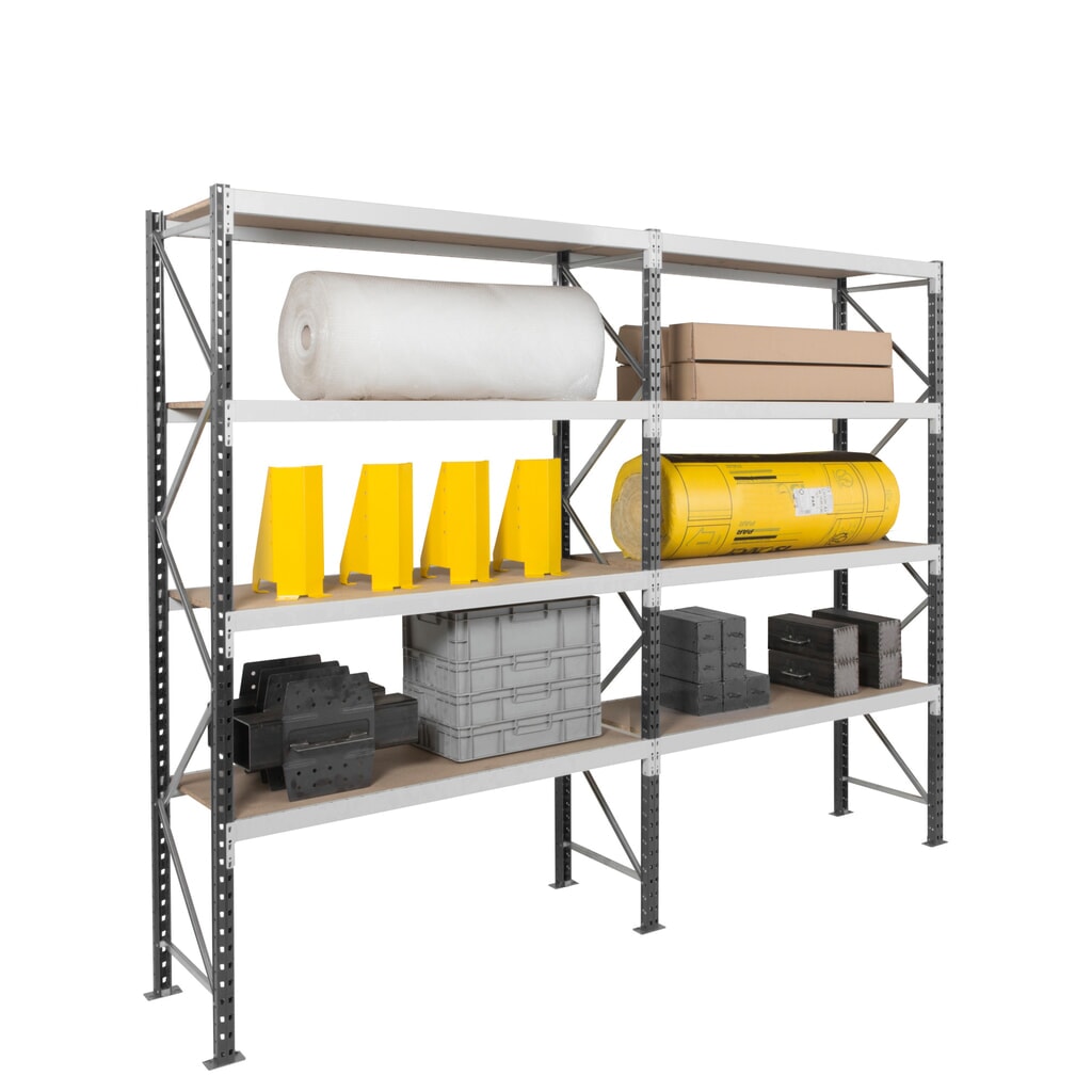 ManOrga Weitspannregal, mit Stahlpaneelen, AF, FL 710 kg, HxBxT 3.000 x 2.250 x 600 mm Produktabbildung Nr. 6: ManOrga Weitspannregal, mit Stahlpaneelen, AF, FL 710 kg, HxBxT 3.000 x 2.250 x 600 mm