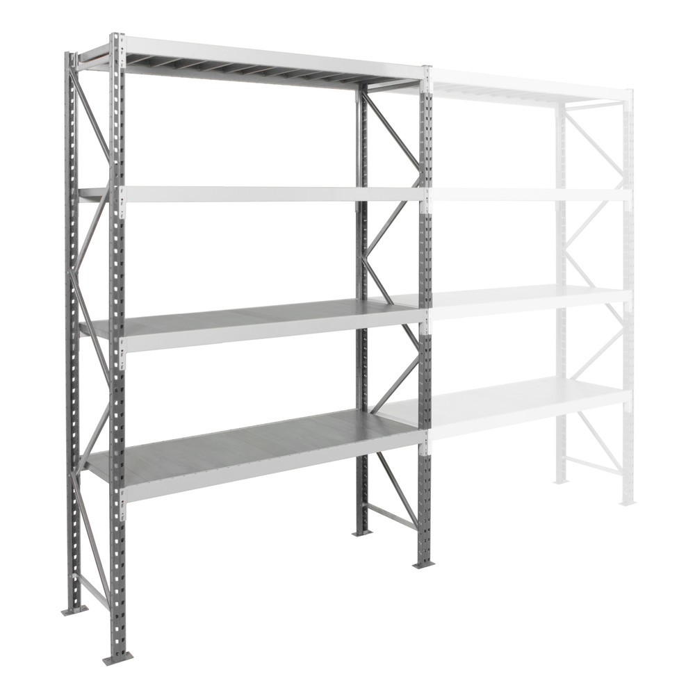 Produktabbildung Nr. 2: ManOrga Weitspannregal, mit Stahlpaneelen, GF, FL 740 kg, HxBxT 3.000 x 2.700 x 1.000 mm