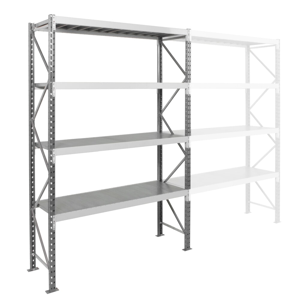 Produktabbildung Nr. 2: ManOrga Weitspannregal, mit Stahlpaneelen, GF, FL 710 kg, HxBxT 3.000 x 2.250 x 600 mm