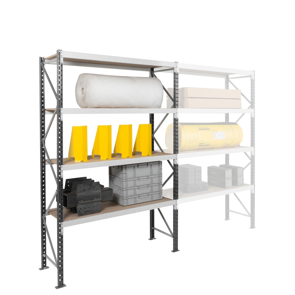 Produktabbildung Nr. 6: ManOrga Weitspannregal, mit Stahlpaneelen, GF, FL 710 kg, HxBxT 3.000 x 2.250 x 600 mm