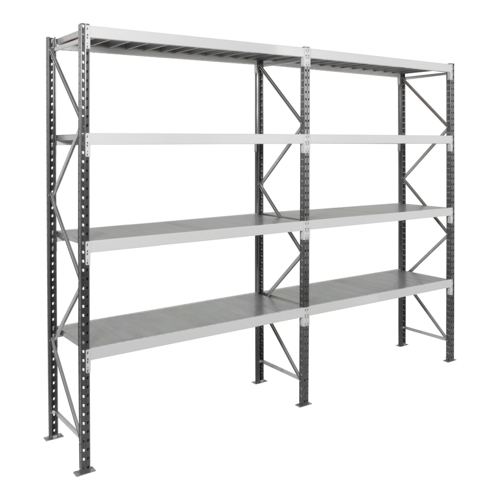 ManOrga Weitspannregal, mit Stahlpaneelen, GF, FL 710 kg, HxBxT 3.000 x 2.250 x 600 mm Produktabbildung Nr. 7: ManOrga Weitspannregal, mit Stahlpaneelen, GF, FL 710 kg, HxBxT 3.000 x 2.250 x 600 mm