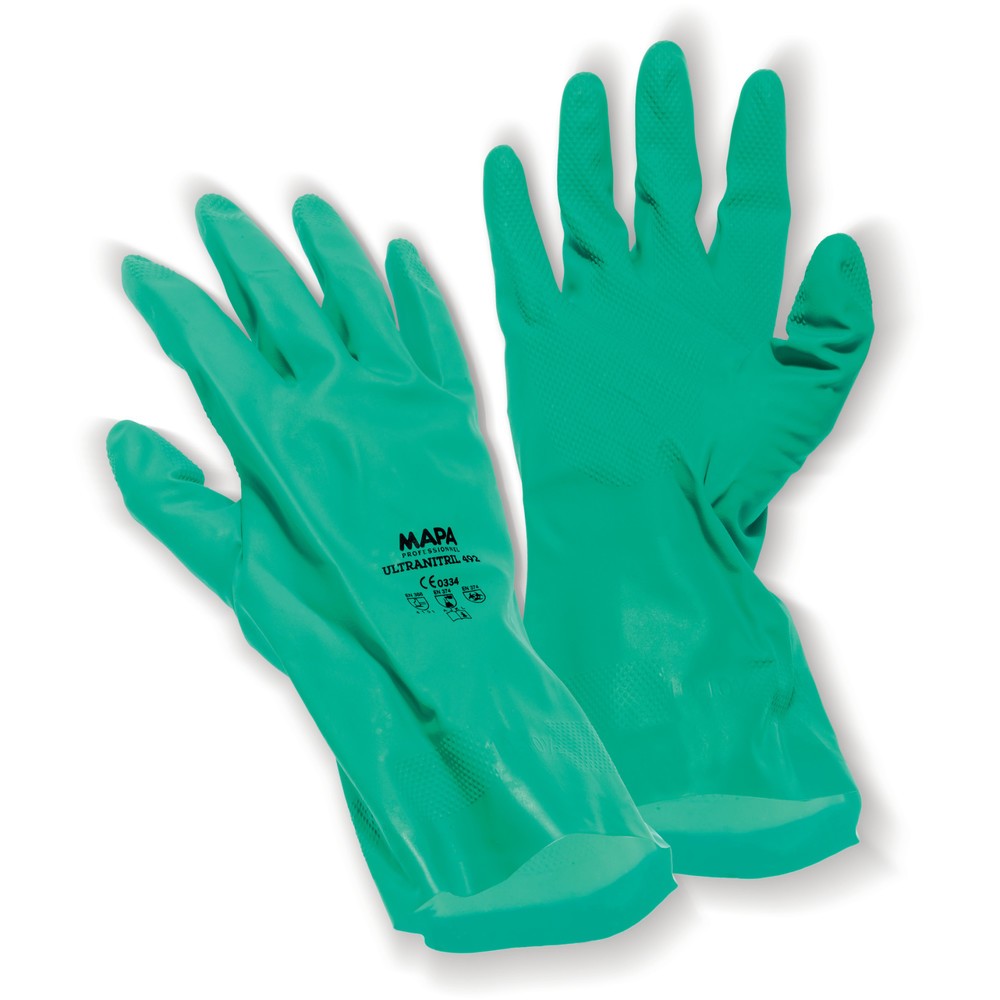 Produktabbildung: MAPA® Chemikalienschutz-Handschuhe Ultranitril 492, Größe 9