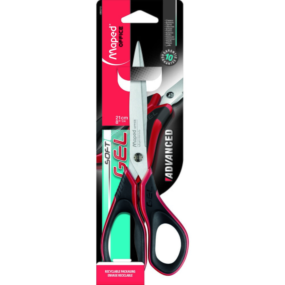 Maped Schere ADVANCED GEL 21 cm asymmetrisch Produktabbildung Nr. 1: Maped Schere ADVANCED GEL 21 cm asymmetrisch